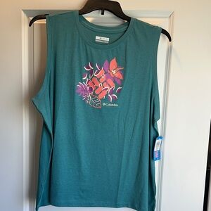 Columbia teal tank